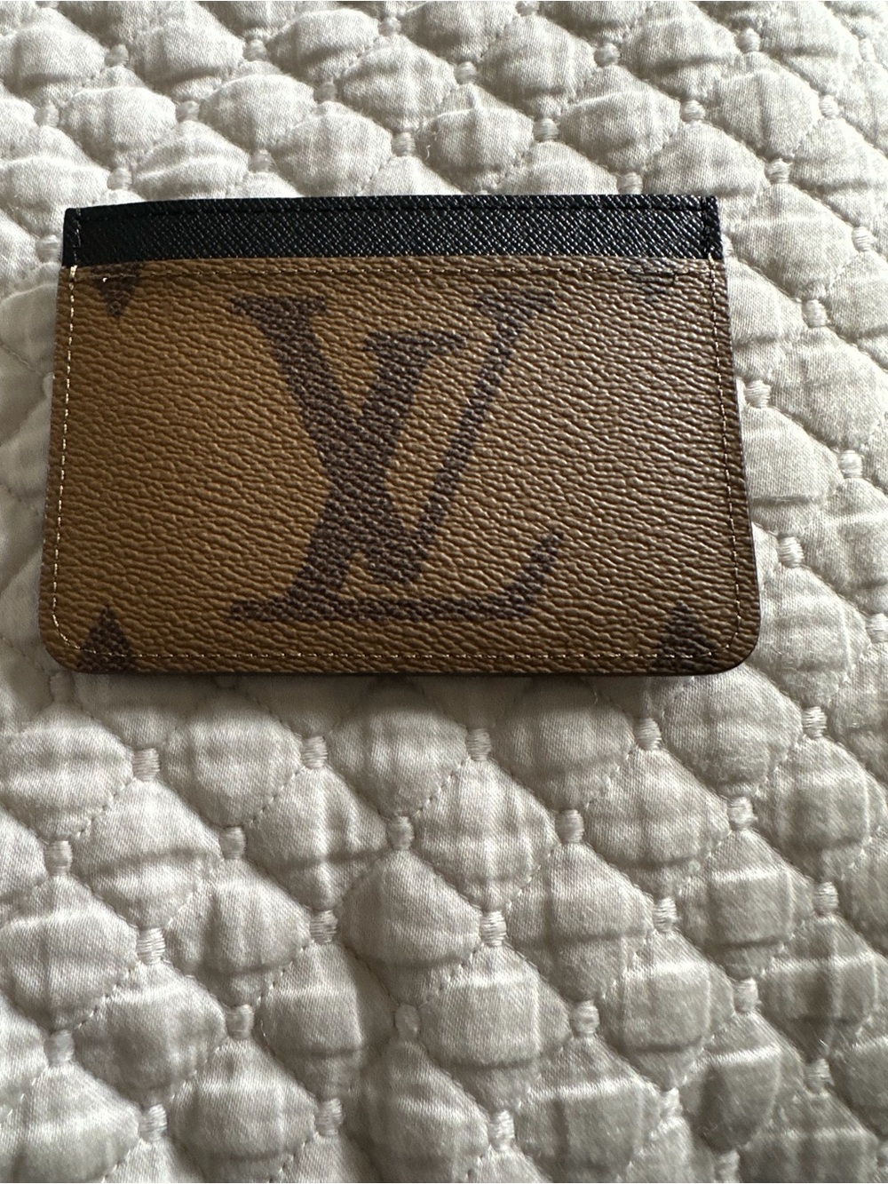 NWOT  Authentic 💯Louis Vuitton Monogram Brown with Black Trim Card Sleeve